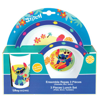 Zestaw obiadowy talerz miska kubek dla dzieci Lilo i Stitch