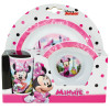 Zestaw obiadowy dla dzieci 3 el. -  Kubek, talerzyk miska Myszka Minnie