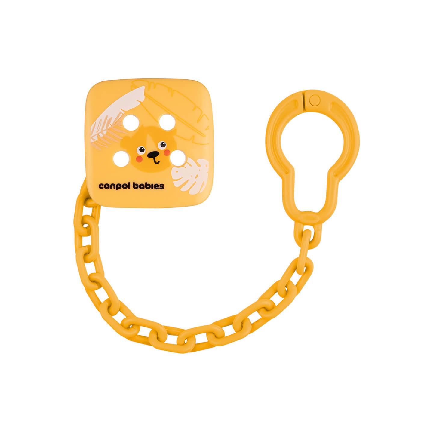 Łańcuszek do smoczka uspokajającego BabiesBoo Pomarańczowy Canpol babies