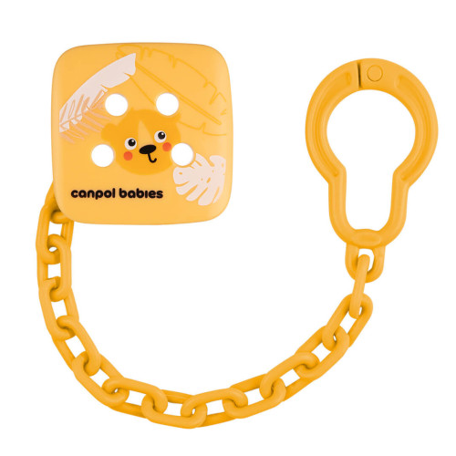 Łańcuszek do smoczka uspokajającego BabiesBoo Pomarańczowy Canpol babies