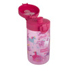 Bidon na wodę zamykany z ustnikiem i uchwytem  Junior Canpol 400 ml | Różowy