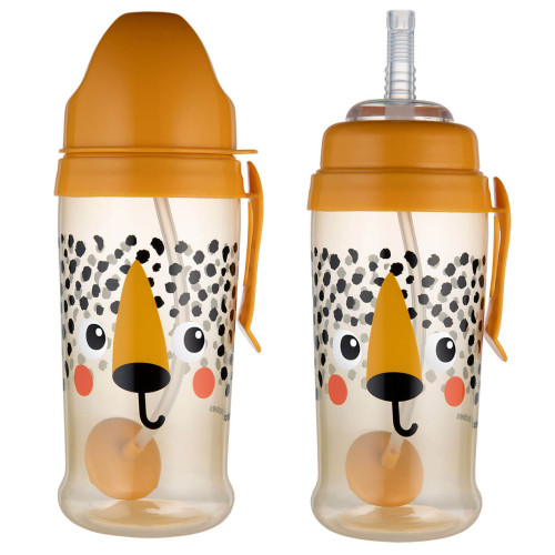 Bidon niekapek z rurką i odważnikiem 350ml Canpol babies | Gepard