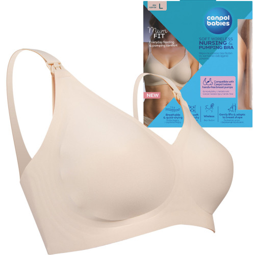 Biustonosz do karmienia i odciągania pokarmu dla mamy Canpol MumFIT rozmiar L
