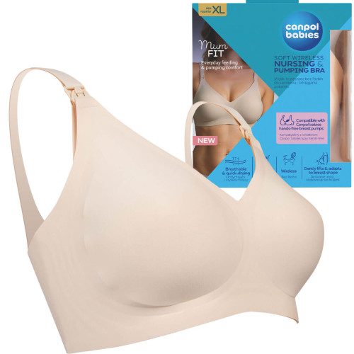 Biustonosz do karmienia i odciągania pokarmu dla mamy Canpol MumFIT rozmiar XL