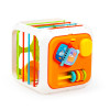 Sznureczkowy sorter kształtów kostka sensoryczna 12m+ edukacyjna zabawka Dumel Discovery