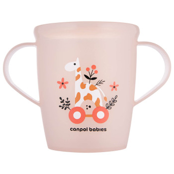 Kubek dla dziecka otwarty z uchwytami 250 ml Canpol babies |Toys koralowy