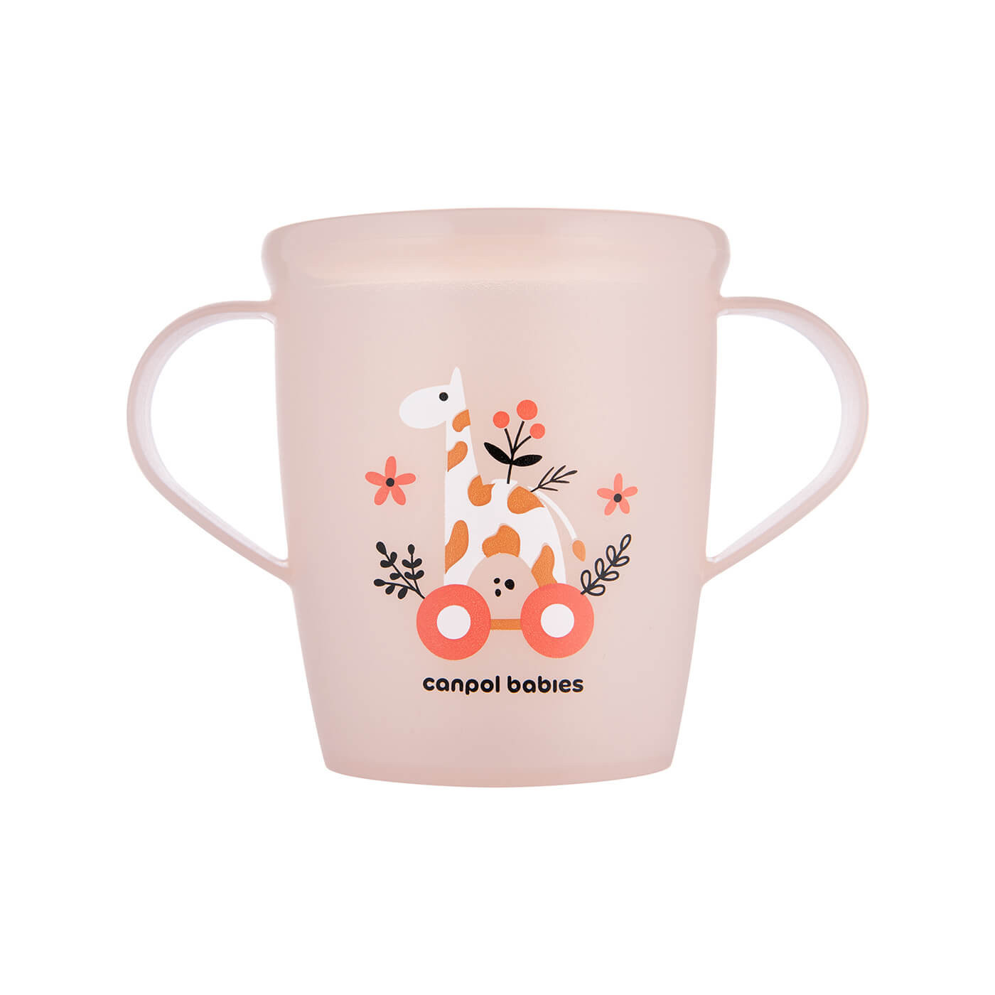 Kubek dla dziecka otwarty z uchwytami 250 ml Canpol babies |Toys koralowy