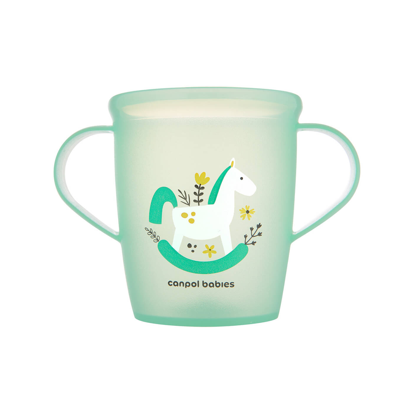Kubek dla dziecka otwarty z uchwytami 250 ml Canpol babies |Toys zielony