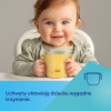 Sprytny kubek dla dziecka otwarty z uchwytami 180 ml Canpol babies |turkusowy