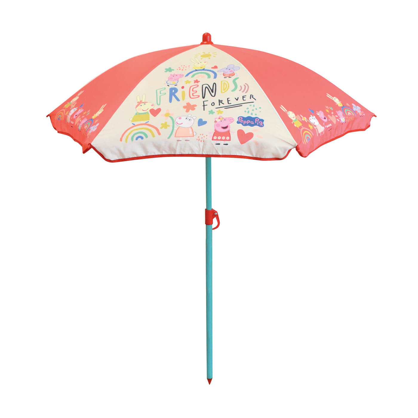 Parasol ogrodowy dla dzieci Świnka Peppa parasolka ogrodowa, plażowa ⌀100 cm