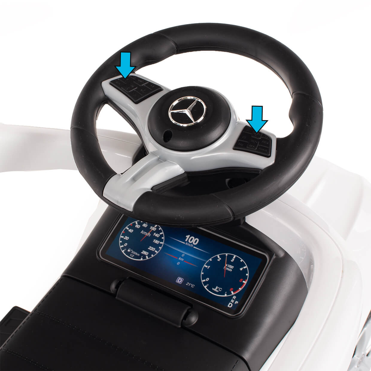 Kierownica interaktywna jeździka mercedes