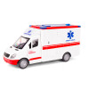 Ambulans, karetka auto pogotowia  ratunkowego z noszami, światła i dźwięk