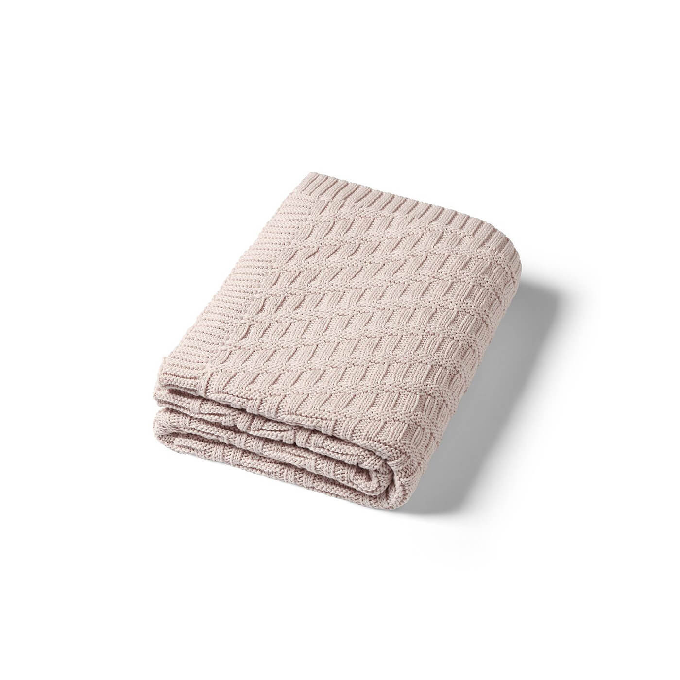 Kocyk dzianinowy bawełna organiczna 100% dla dzieci 100x75 cm otulacz BabyOno | Beżowy