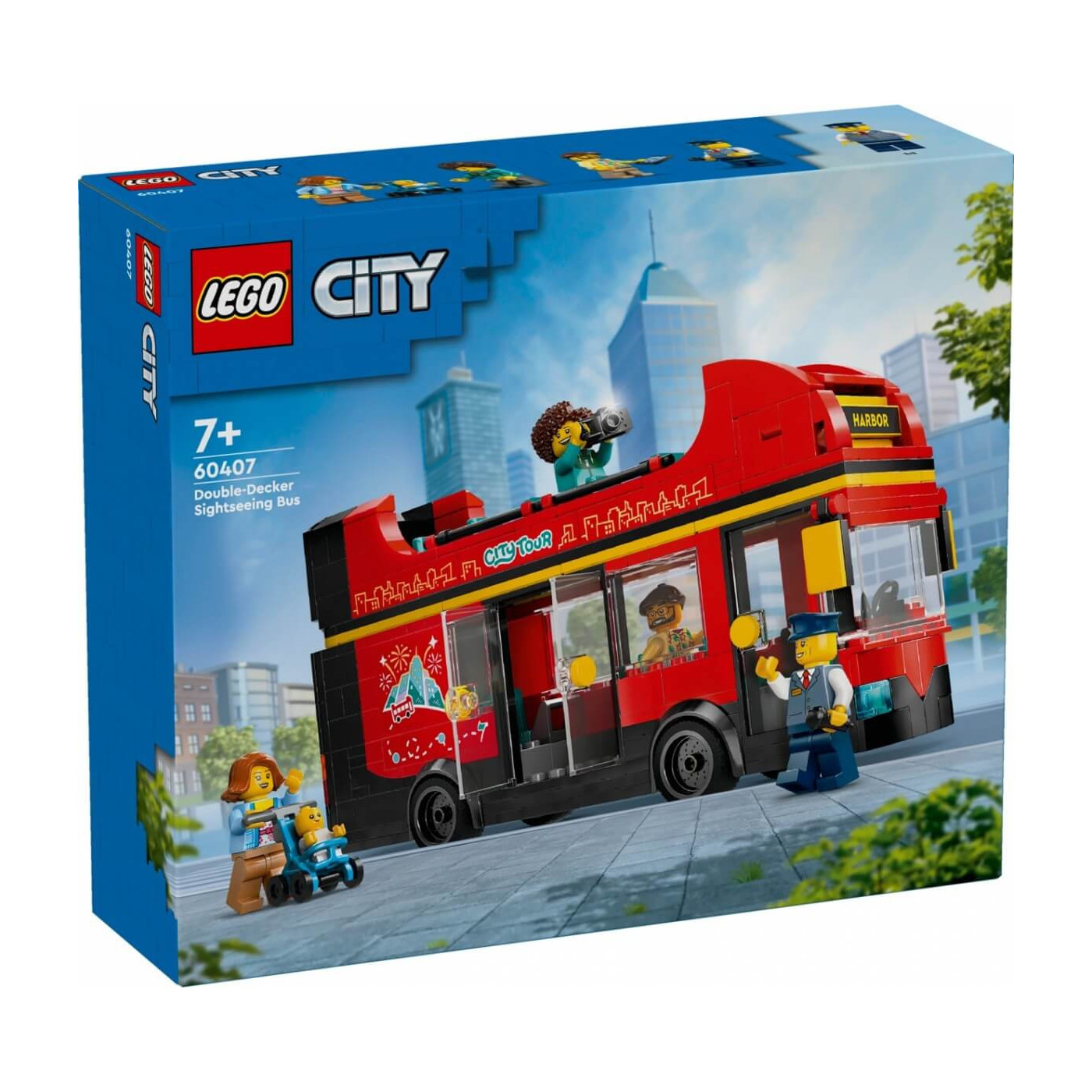 Klocki Lego City 60407 Autokar piętrowy czerwony