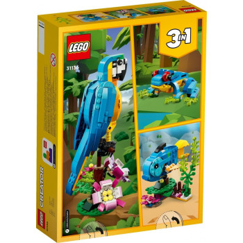 Klocki Lego Creator 31136 Egzotyczna papuga zestaw klocków 7+