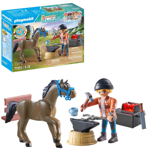 Playmobil Ranczo kowal Ben i koń Achilles 71357 15 el. dla dzieci 5+