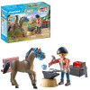 Playmobil Ranczo kowal Ben i koń Achilles 71357 15 el. dla dzieci 5+