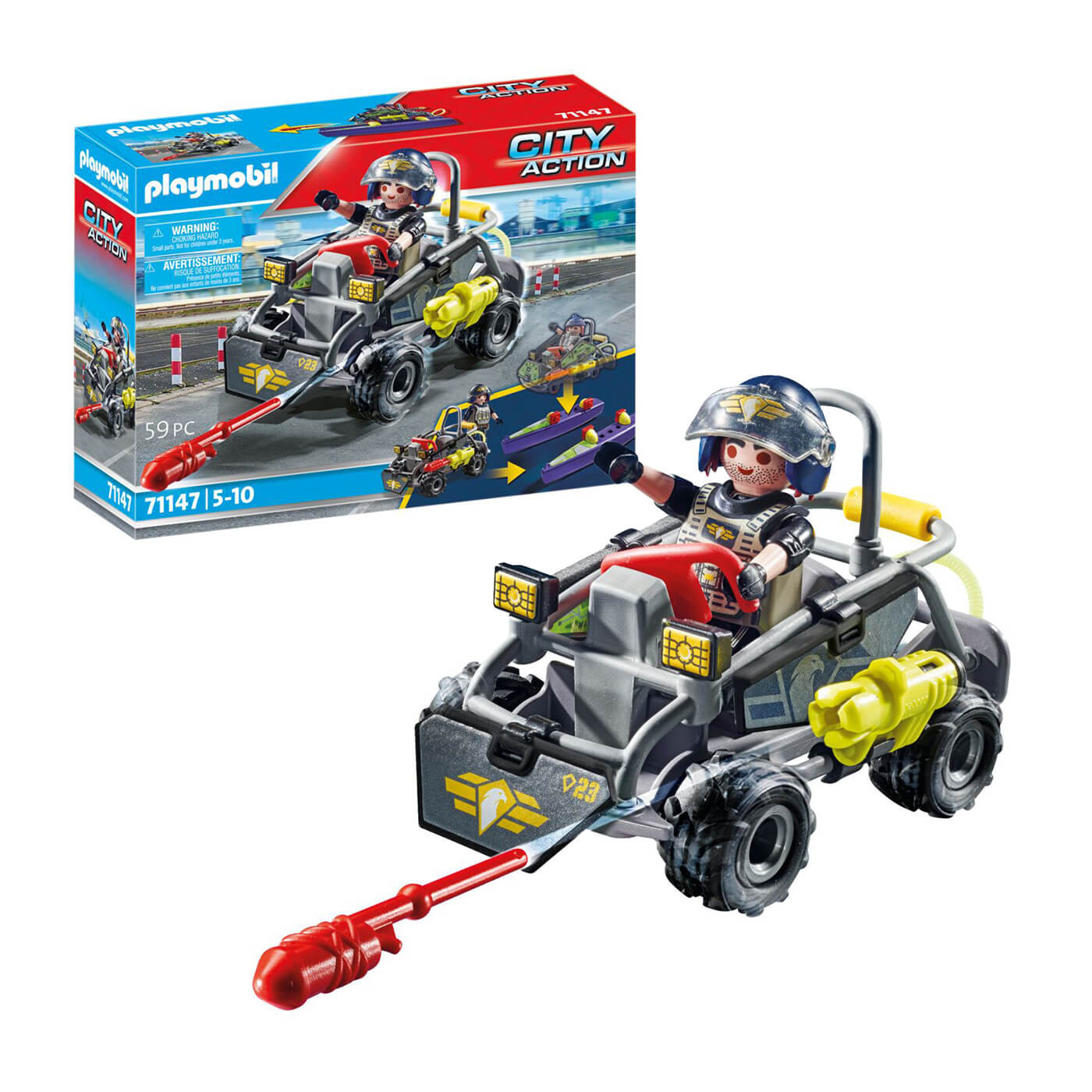 Playmobil Quad terenowy jednostki specjalnej 71147 klocki 5+