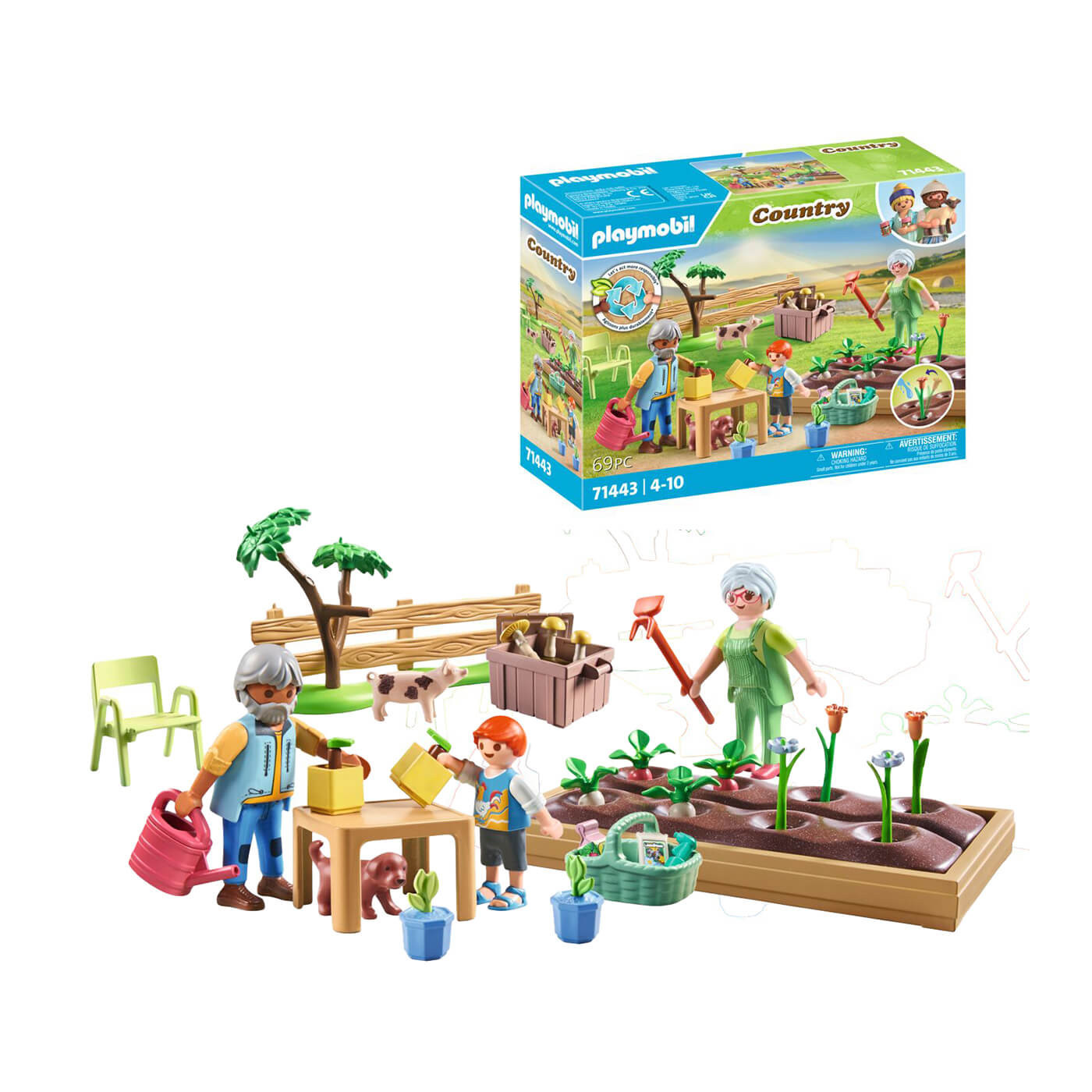 Playmobil Ogródek warzywny u dziadków Farma Country 71443 klocki 4+