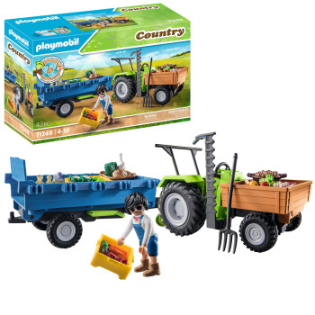 Playmobil Traktor z przyczepą Farma Country 71249 klocki 4+