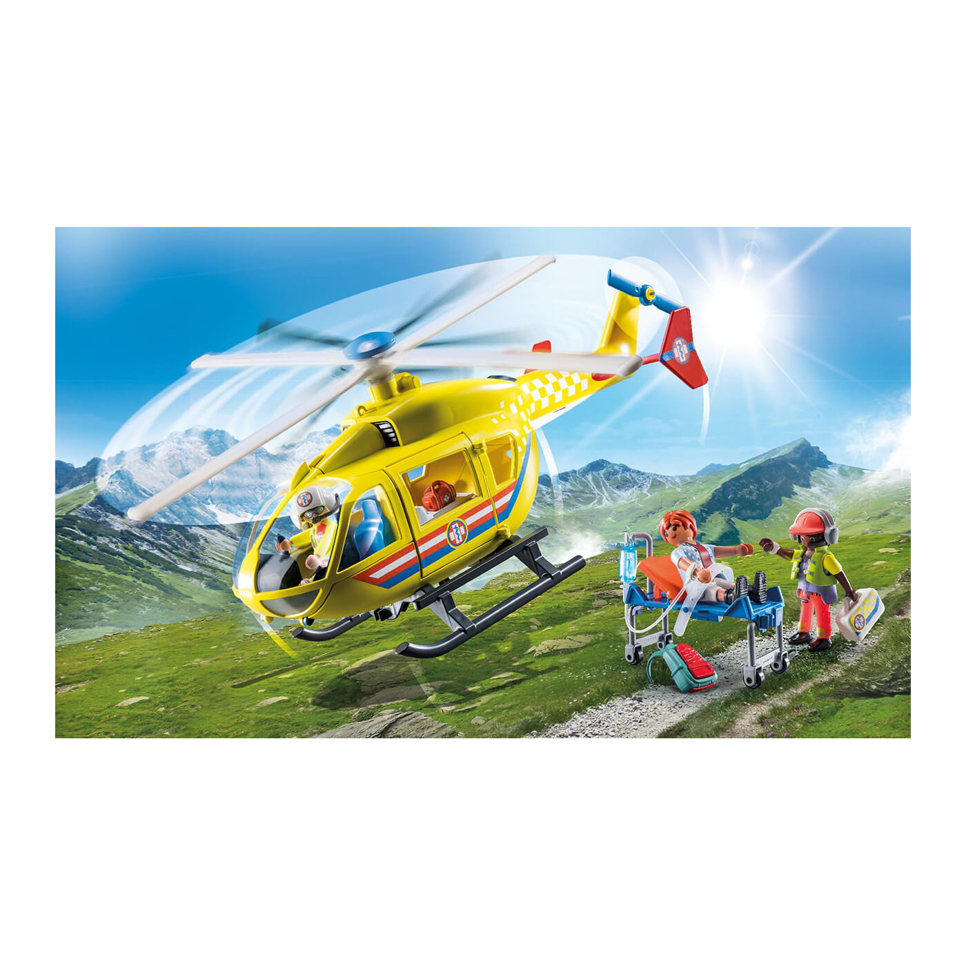 Playmobil Helikopter ratunkowy 71203 klocki 4+
