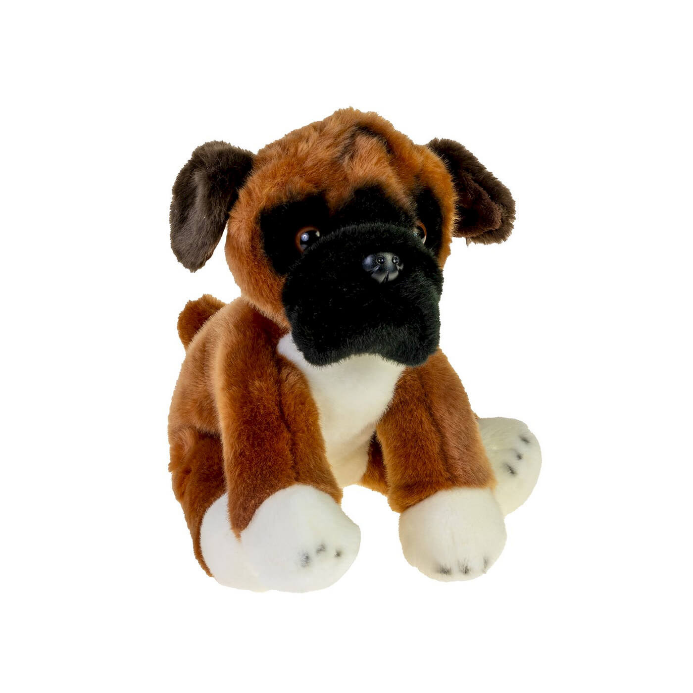Pluszowy Piesek Boxer – miękka maskotka 30 cm 3+, idealna do przytulania