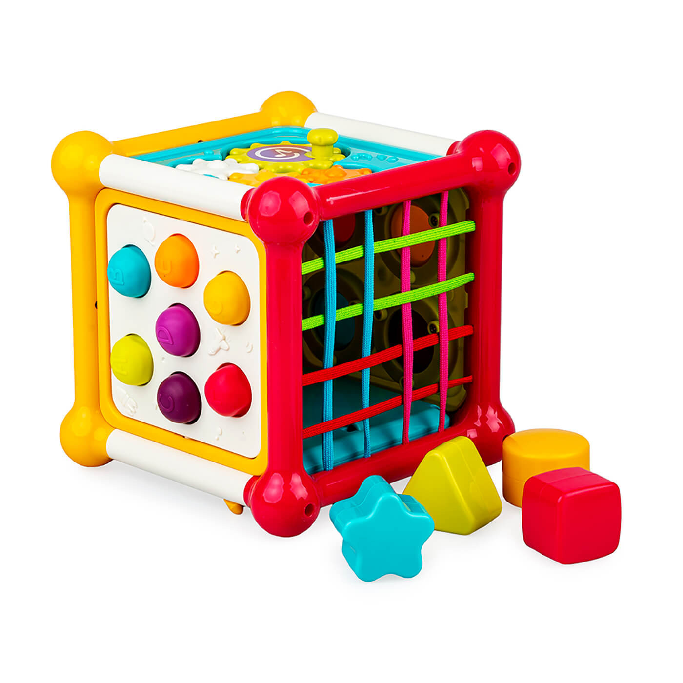 Kostka sensoryczna, Motoryczne Niespodzianki edukacyjna zabawka Dumel Discovery 6m+