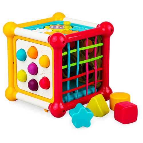 Kostka sensoryczna, Motoryczne Niespodzianki edukacyjna zabawka Dumel Discovery 6m+