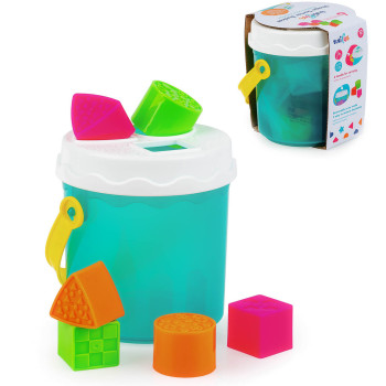 Zabawka Sorter kształtów wiaderko z klockami 12m+ Dumel Tuli Fun