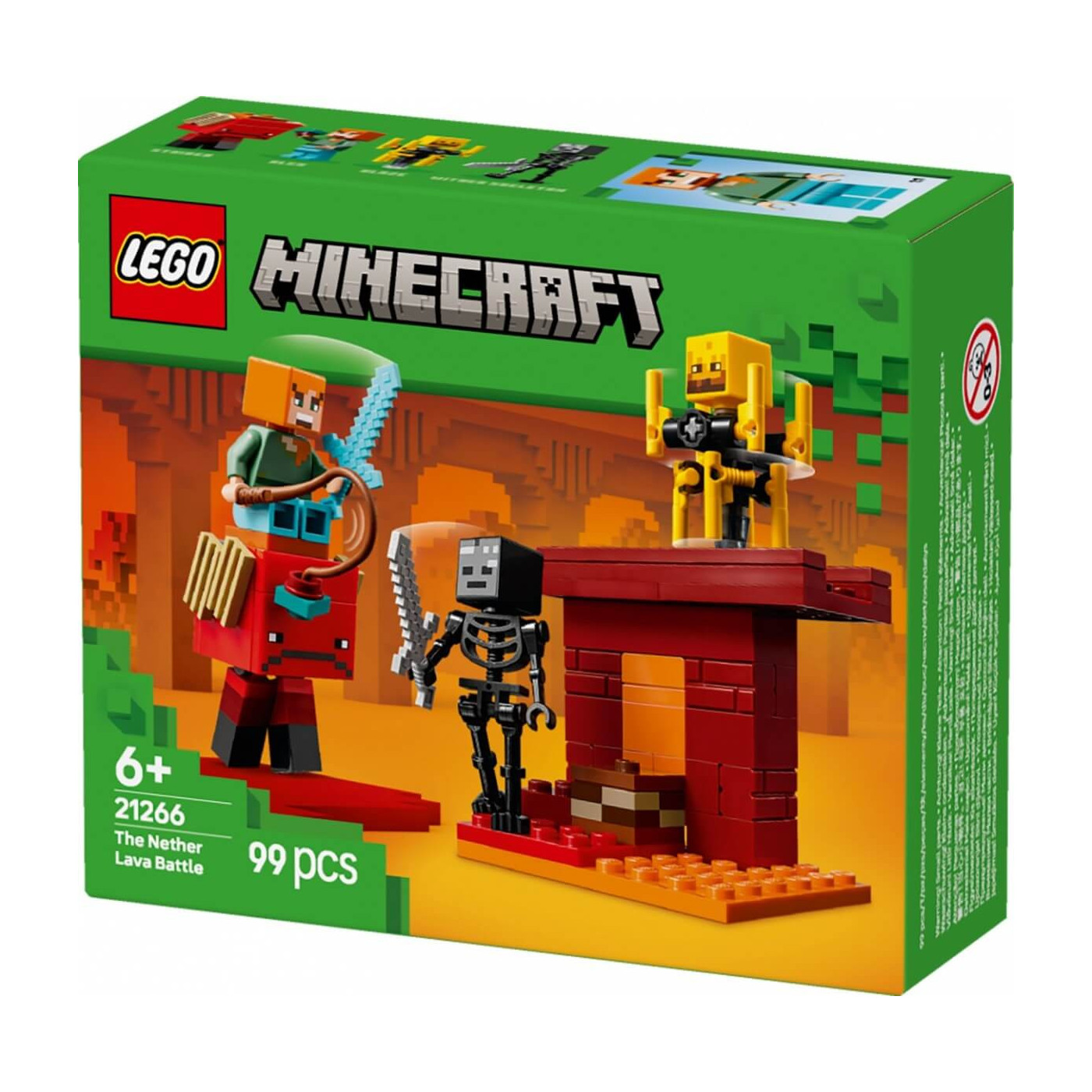 Klocki Lego Minecraft 21266 Bitwa na moście Netheru klocki dla dzieci 6+