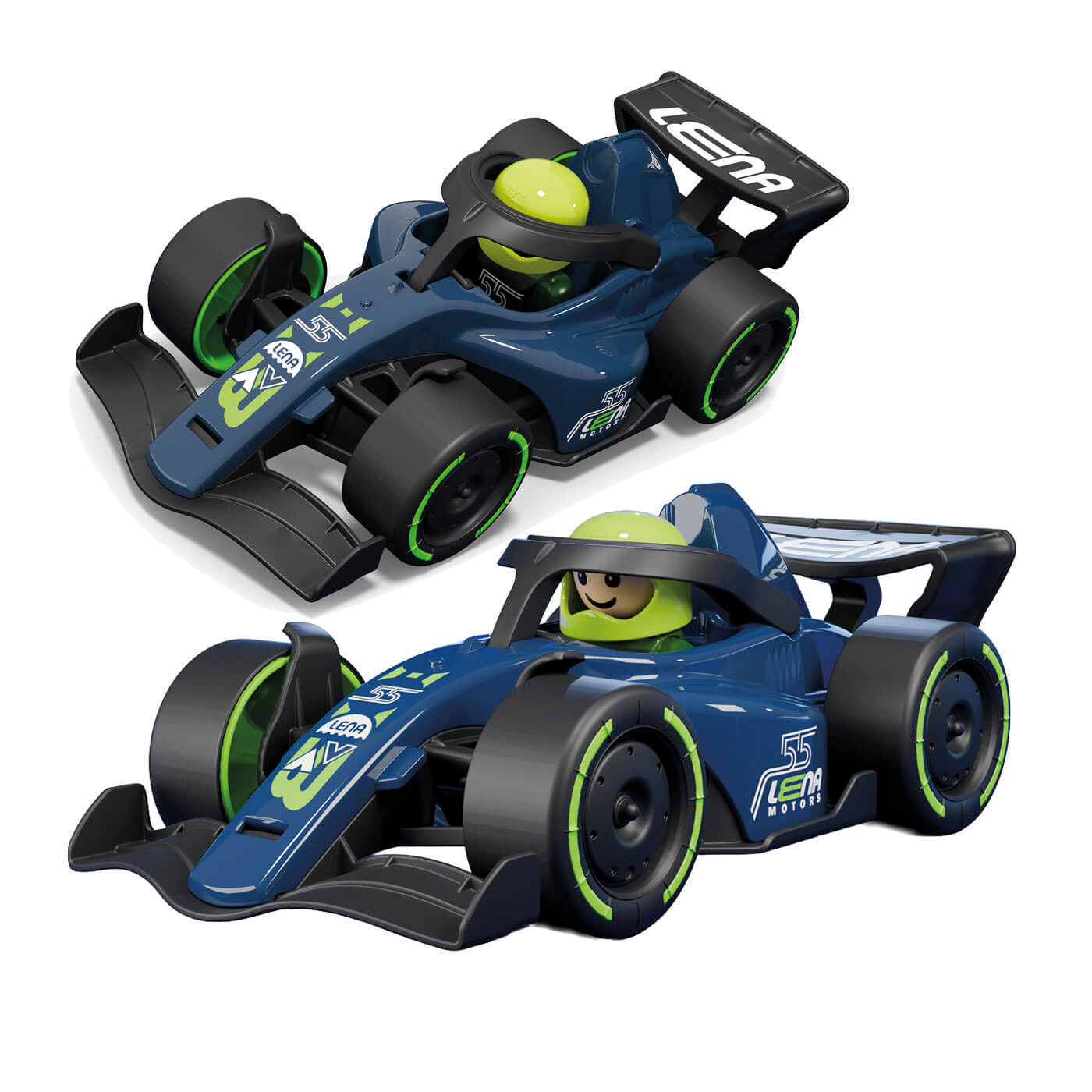 Lena auto wyścigówka bolid Formuła 21 cm z figurką 04302 niebieski