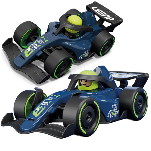 Lena auto wyścigówka bolid Formuła 21 cm z figurką 04302 niebieski