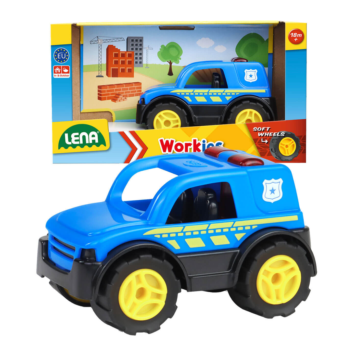 Lena Workies Auto policyjne radiowóz policja dla dziecka 01266