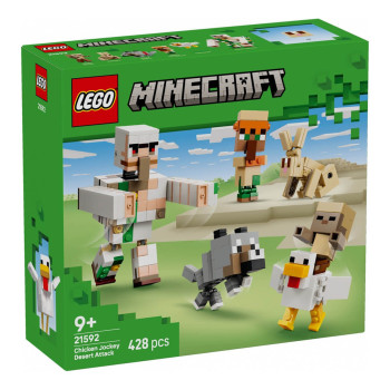 Klocki Lego Minecraft Atak kurzego jeźdźca na pustyni 21592 9+