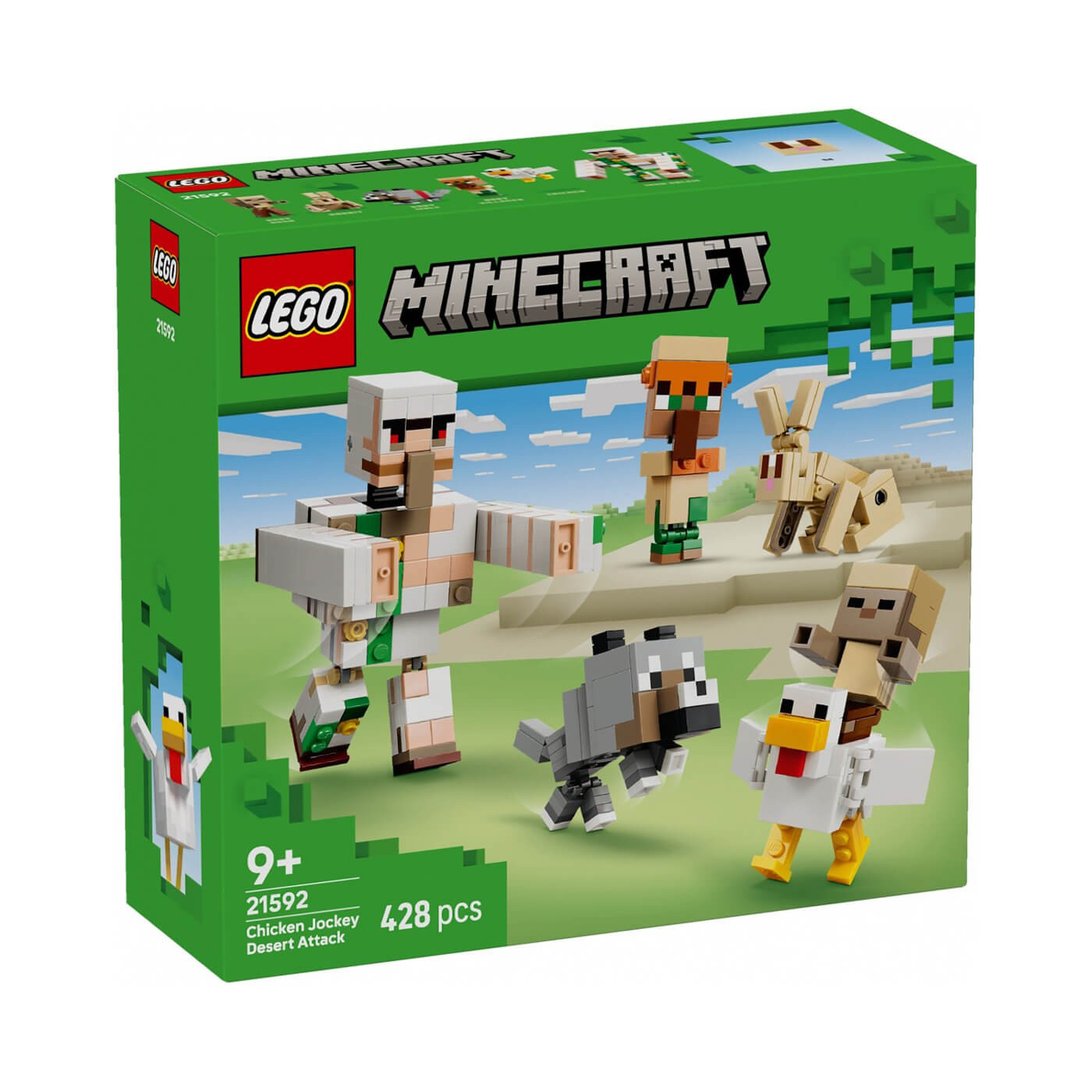 Klocki Lego Minecraft Atak kurzego jeźdźca na pustyni 21592 9+
