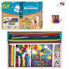 Zestaw kreatywny LENA Handicraft Box Blue walizka plastyczna 400 elementów 5+