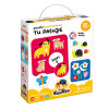CzuCzu Puzzle kontrastowe Tu pasuje 15m+ pierwsze puzzle 18 elementów