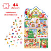CzuCzu Czas na Święta Puzzle 44 el. + Obrazki Kolorowanki 4+ Zestaw