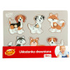 Układanka drewniana Psy Smily Play SPW83806 puzzle z uchwytami 18m+