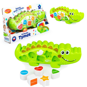 Krokodyl Tymek Dumel Discovery Sorter Kształtów Mówi i Śpiewa 12m+