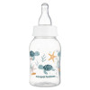 Canpol babies LOVE&SEA Butelka wąska 120 ml niebieska ze smoczkiem dla noworodka