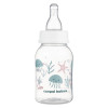 Canpol babies LOVE&SEA Butelka wąska 120 ml różowa ze smoczkiem dla noworodka 0m+