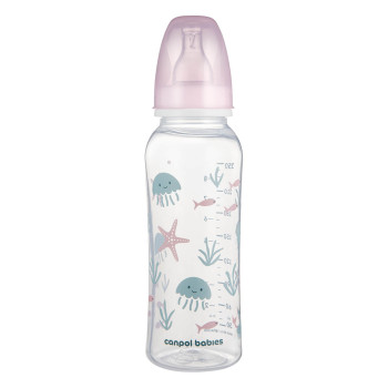 Butelka Canpol babies LOVE&SEA – wąska 250 ml ze smoczkiem silikonowym