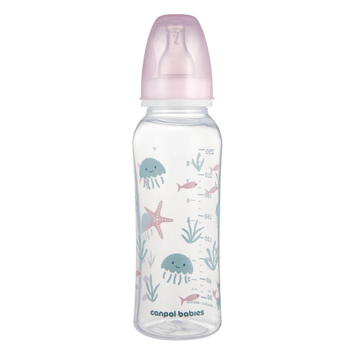 Butelka Canpol babies LOVE&SEA – wąska 250 ml ze smoczkiem silikonowym