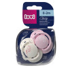 LOVI Petite Rose – smoczki dynamiczne mini silikonowe 0–2m, 2 szt.