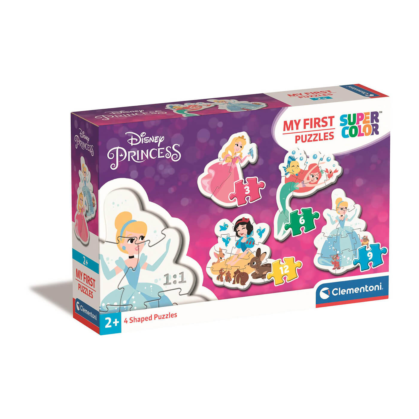 Clementoni Moje pierwsze puzzle Księżniczki Disney 4w1 – 30 el.
