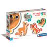 Clementoni Moje pierwsze puzzle Forest Animals – Zwierzęta leśne 4w1 – 14 el.