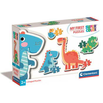Clementoni Moje pierwsze puzzle Dinozaury 4w1 – 14 el.