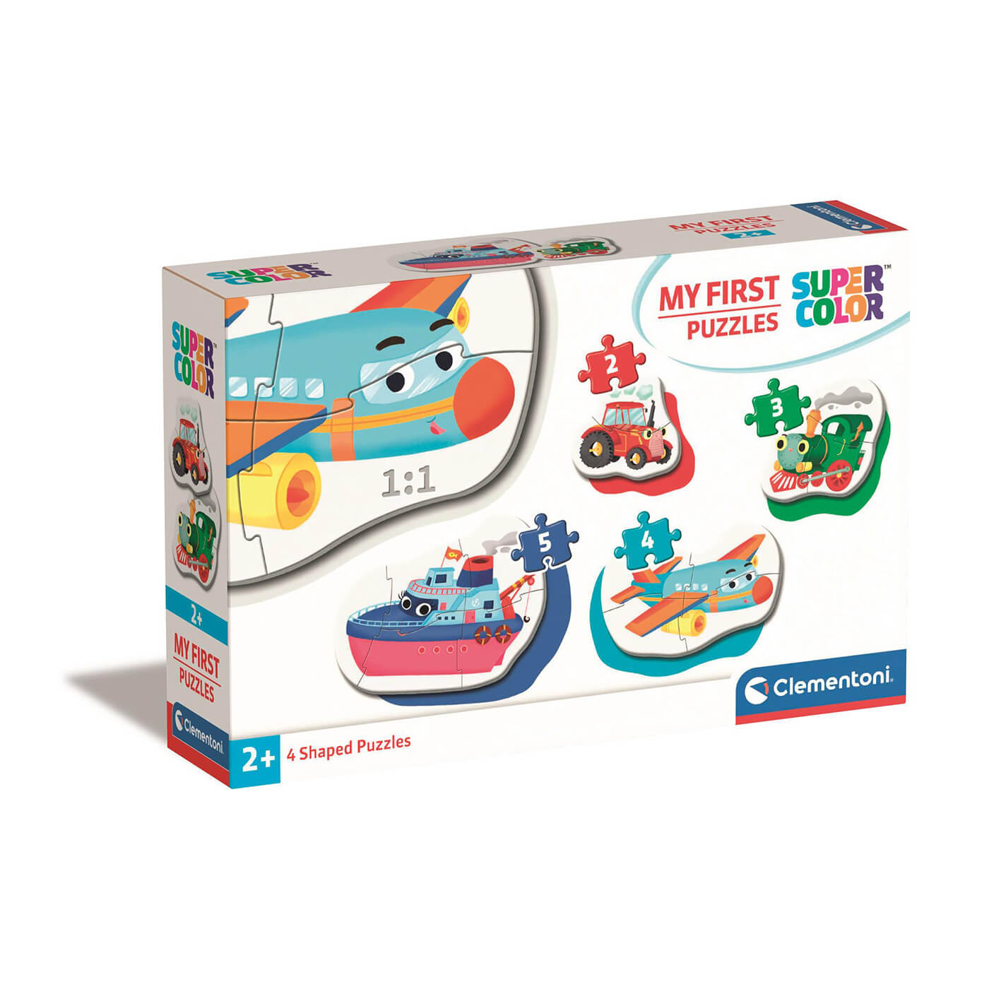 Clementoni Moje pierwsze puzzle Means of Transport – Pojazdy 4w1 – 14 el.