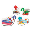 Clementoni Moje pierwsze puzzle Means of Transport – Pojazdy 4w1 – 14 el.